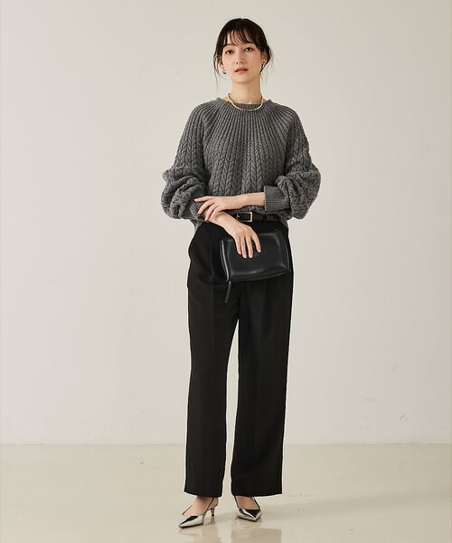 qualite / カリテ ニット・セーター | ケーブルボトルネックニット | 詳細13
