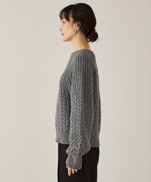 qualite / カリテ ニット・セーター | ケーブルボトルネックニット | 詳細15
