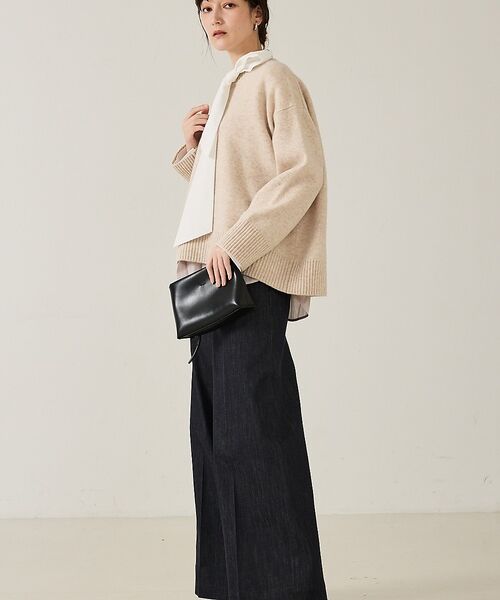 qualite / カリテ ニット・セーター | カラーミックスクルーネックニット | 詳細1