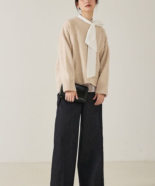 qualite / カリテ ニット・セーター | カラーミックスクルーネックニット | 詳細2