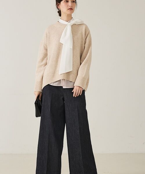 qualite / カリテ ニット・セーター | カラーミックスクルーネックニット | 詳細3