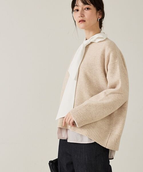 qualite / カリテ ニット・セーター | カラーミックスクルーネックニット | 詳細4