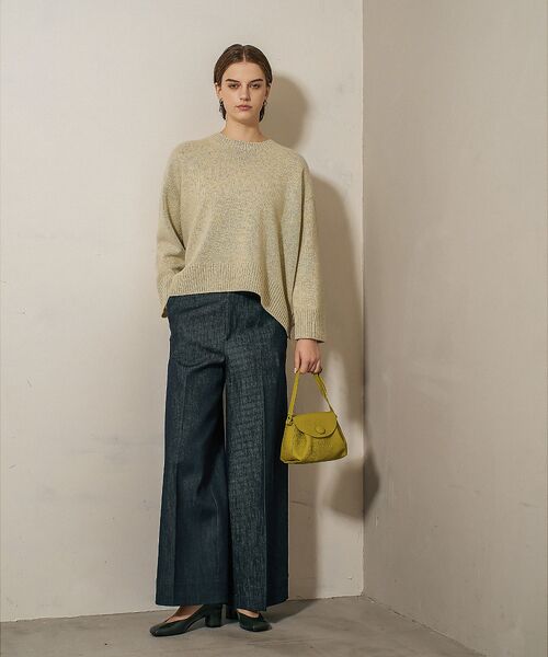 qualite / カリテ ニット・セーター | カラーミックスクルーネックニット | 詳細15