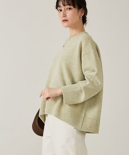 qualite / カリテ ニット・セーター | カラーミックスクルーネックニット | 詳細10