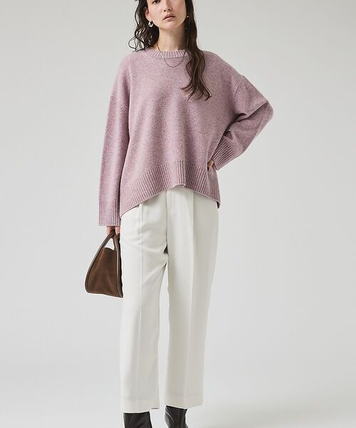 qualite / カリテ ニット・セーター | カラーミックスクルーネックニット | 詳細19