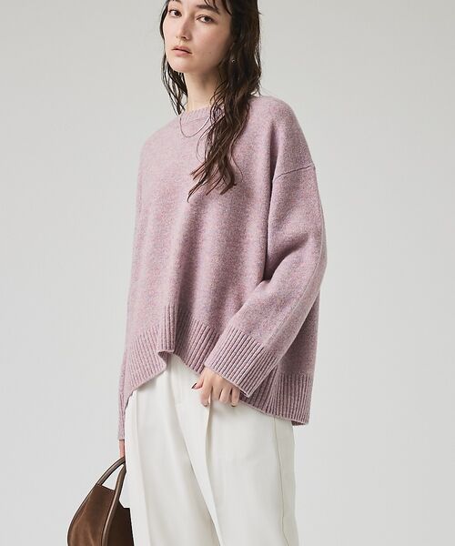 qualite / カリテ ニット・セーター | カラーミックスクルーネックニット | 詳細20
