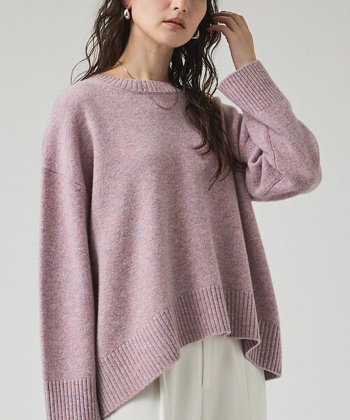 qualite / カリテ ニット・セーター | カラーミックスクルーネックニット | 詳細22