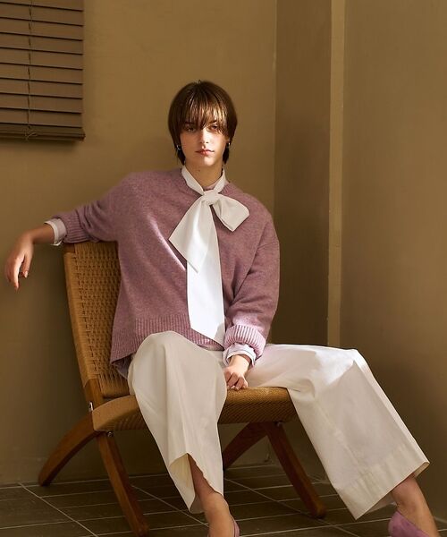 qualite / カリテ ニット・セーター | カラーミックスクルーネックニット | 詳細23