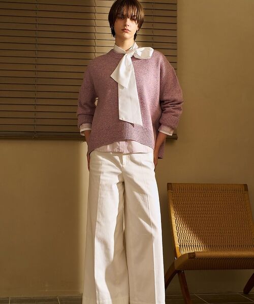 qualite / カリテ ニット・セーター | カラーミックスクルーネックニット | 詳細24