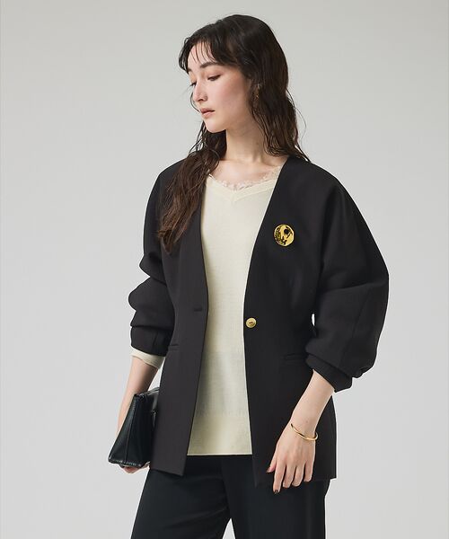 qualite / カリテ ニット・セーター | Vネックレース付きニット【予約】 | 詳細23