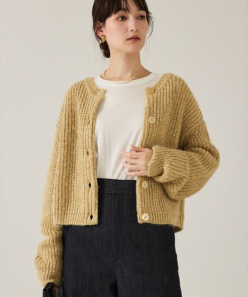 qualite / カリテ カーディガン・ボレロ | 【前後で着回し可能】2WAYラメニットカーディガン【予約】 | 詳細6