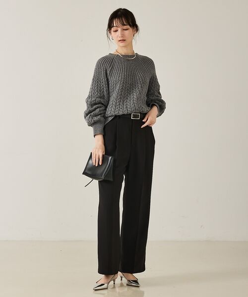 qualite / カリテ パンツ | 【セットアップ対応】センタープレスストレートパンツ | 詳細30