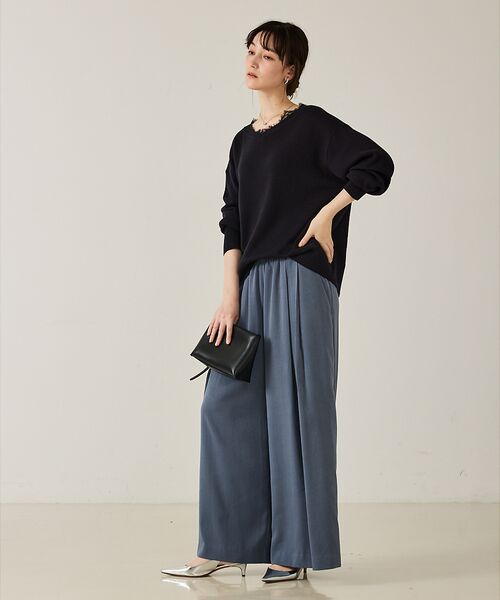 qualite / カリテ パンツ | ピーチサテンフレアーパンツ【予約】 | 詳細3