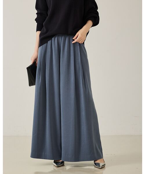 qualite / カリテ パンツ | ピーチサテンフレアーパンツ【予約】 | 詳細5