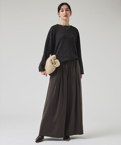 qualite / カリテ パンツ | ピーチサテンフレアーパンツ【予約】 | 詳細7