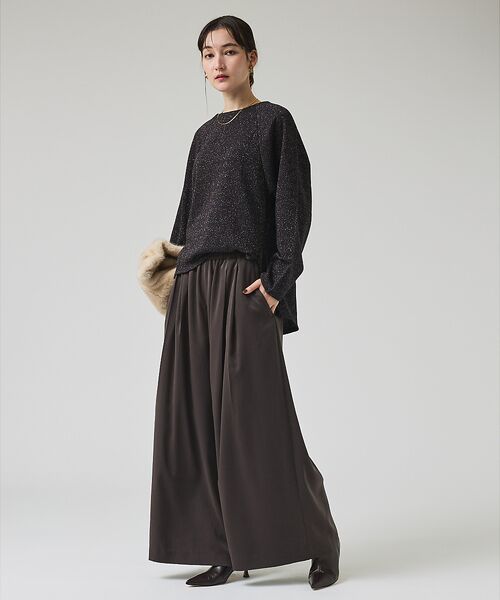 qualite / カリテ パンツ | ピーチサテンフレアーパンツ【予約】 | 詳細11