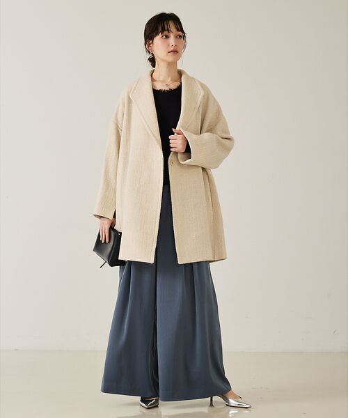 qualite / カリテ パンツ | ピーチサテンフレアーパンツ【予約】 | 詳細15