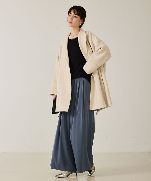 qualite / カリテ パンツ | ピーチサテンフレアーパンツ【予約】 | 詳細16