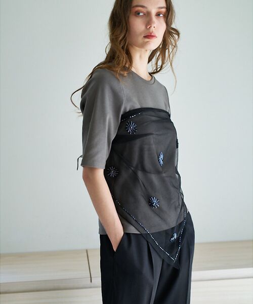 qualite / カリテ バンダナ・スカーフ | エンブロイダリースカーフ | 詳細1