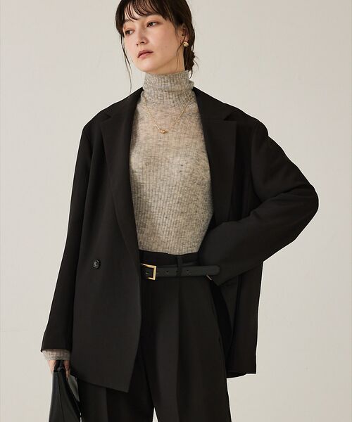 qualite / カリテ テーラードジャケット | 【セットアップ対応】ワイドダブルジャケット | 詳細16