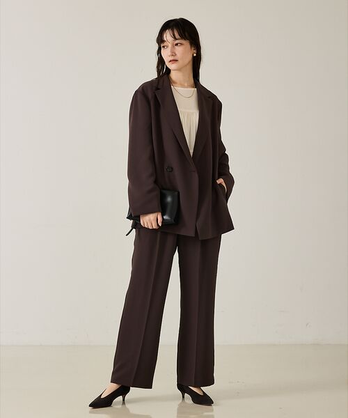 qualite / カリテ テーラードジャケット | 【セットアップ対応】ワイドダブルジャケット | 詳細2