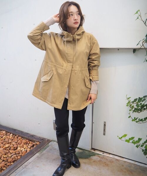 qualite / カリテ パーカー | 【春の定番アイテム！】ダブルドロストマウンテンパーカ | 詳細3