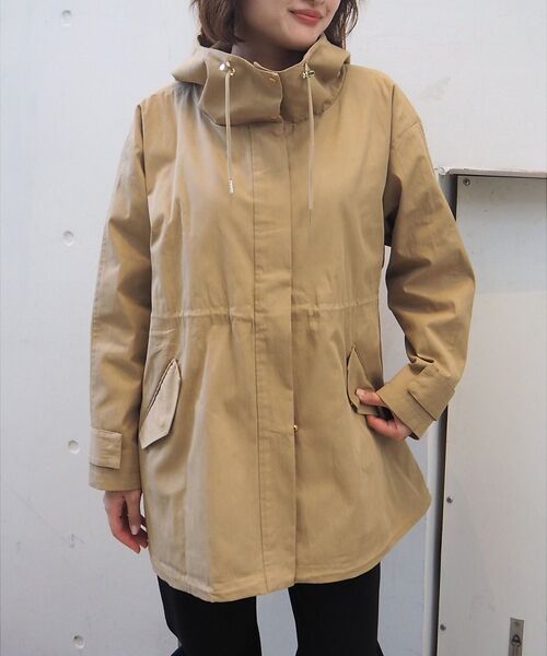 qualite/カリテ 【万能の羽織りがアップデートして登場!】ダブルドロストマウンテンパーカ ベージュ 38 qualite/カリテ 【万能の羽織りがアップデートして登場!】ダブルドロストマウンテンパーカ ベージュ 38