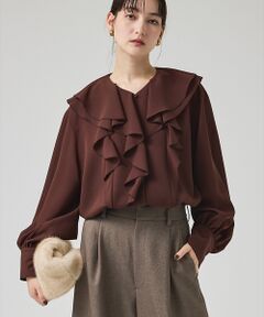 qualite / カリテ シャツ・ブラウス | ダブルラッフルブラウス