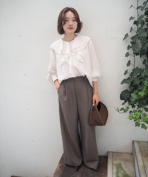 qualite / カリテ シャツ・ブラウス | ダブルラッフルブラウス | 詳細13