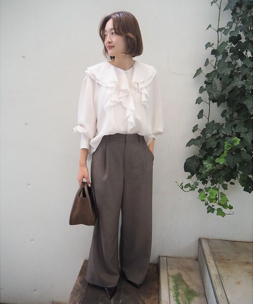 qualite / カリテ シャツ・ブラウス | ダブルラッフルブラウス | 詳細14