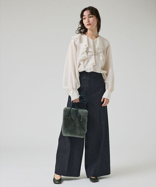 qualite / カリテ シャツ・ブラウス | ダブルラッフルブラウス | 詳細2