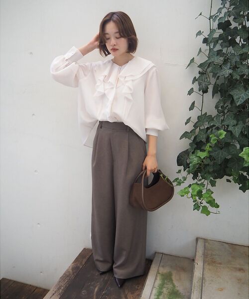 qualite / カリテ シャツ・ブラウス | ダブルラッフルブラウス | 詳細20