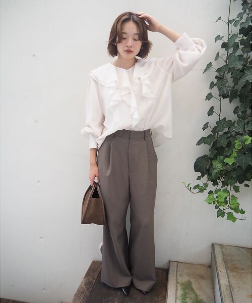 qualite / カリテ シャツ・ブラウス | ダブルラッフルブラウス | 詳細21