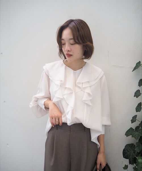 qualite / カリテ シャツ・ブラウス | ダブルラッフルブラウス | 詳細22