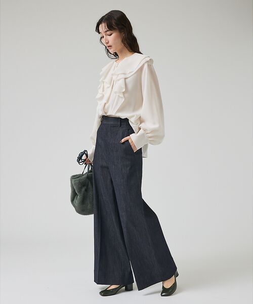qualite / カリテ シャツ・ブラウス | ダブルラッフルブラウス | 詳細3