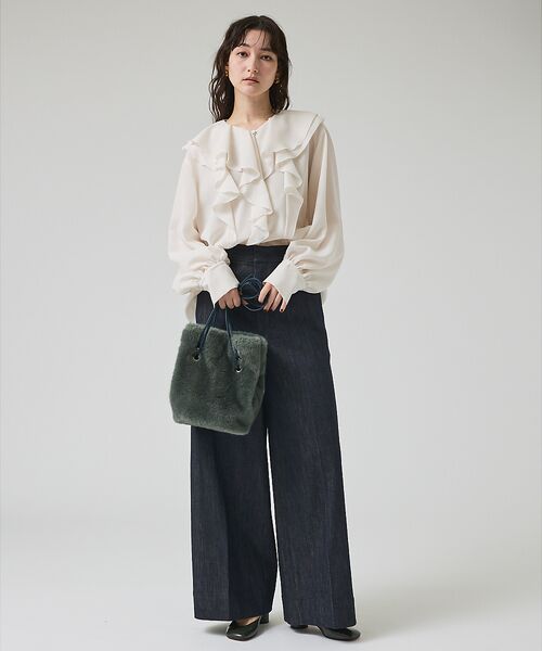 qualite / カリテ シャツ・ブラウス | ダブルラッフルブラウス | 詳細4