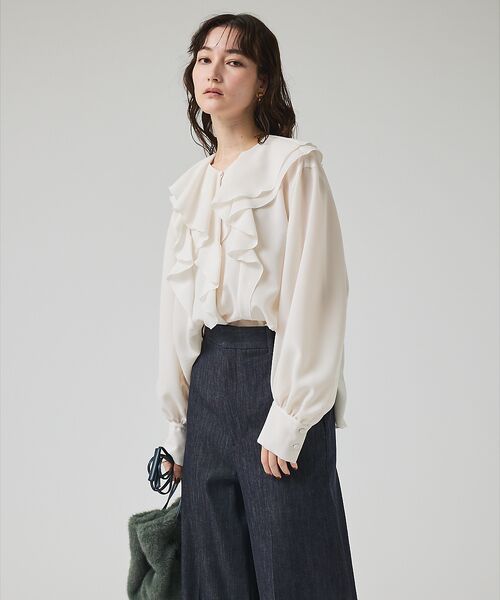 qualite / カリテ シャツ・ブラウス | ダブルラッフルブラウス | 詳細5
