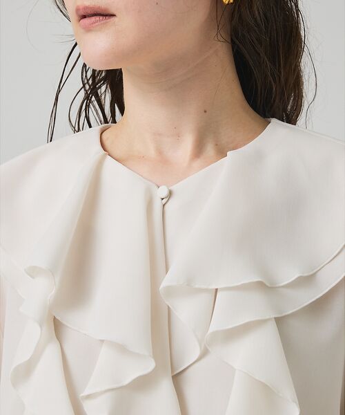 qualite / カリテ シャツ・ブラウス | ダブルラッフルブラウス | 詳細8