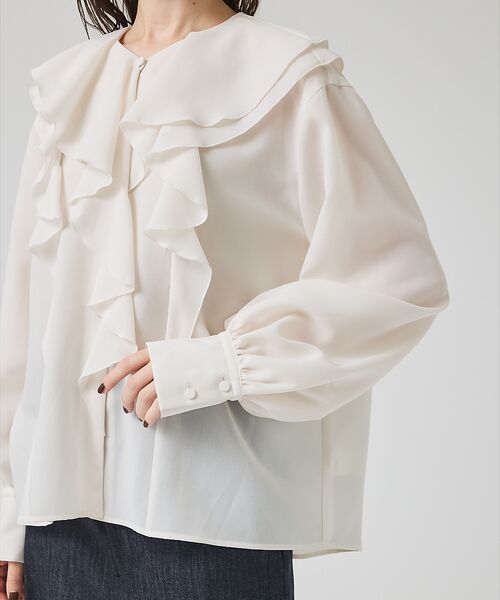 qualite / カリテ シャツ・ブラウス | ダブルラッフルブラウス | 詳細9