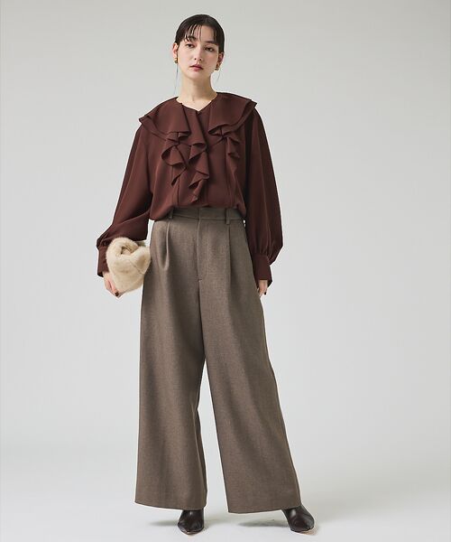 qualite / カリテ シャツ・ブラウス | ダブルラッフルブラウス | 詳細24