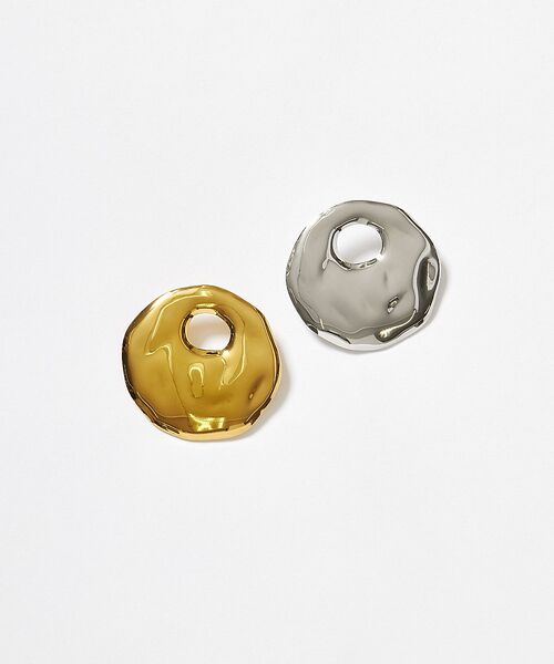 qualite / カリテ アクセサリー | ステンレスサークルブローチ/ゴールド/シルバー | 詳細1