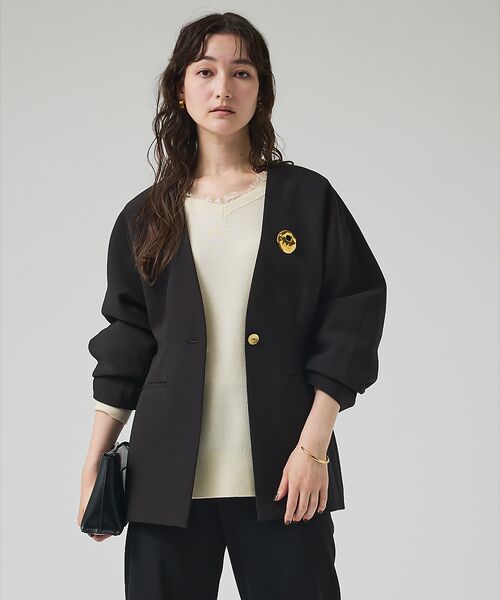 qualite / カリテ アクセサリー | ステンレスサークルブローチ/ゴールド/シルバー | 詳細3