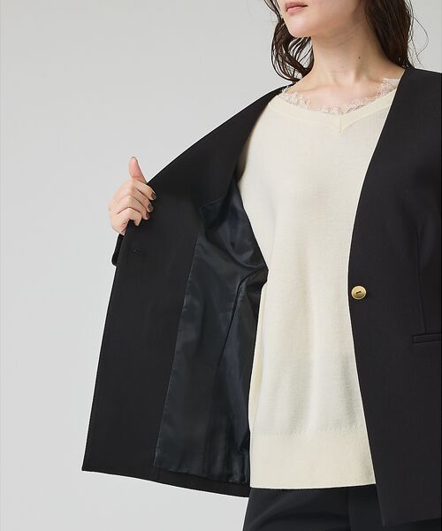 qualite / カリテ ノーカラージャケット | スポンディッシュドルマンジャケット【予約】 | 詳細14