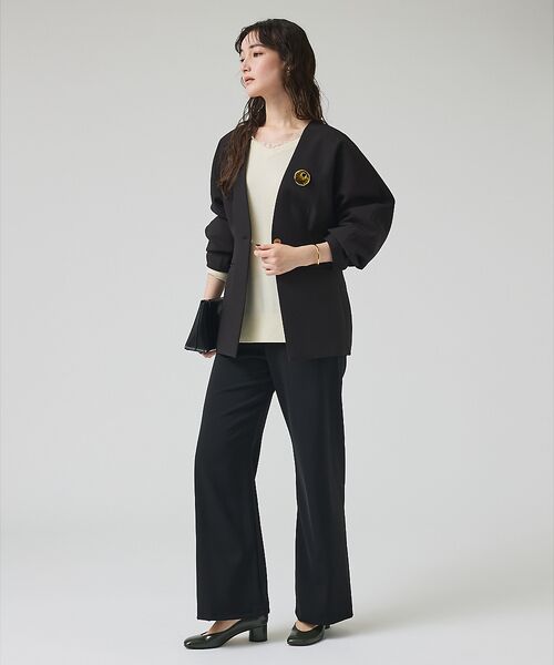 qualite / カリテ ノーカラージャケット | スポンディッシュドルマンジャケット【予約】 | 詳細4