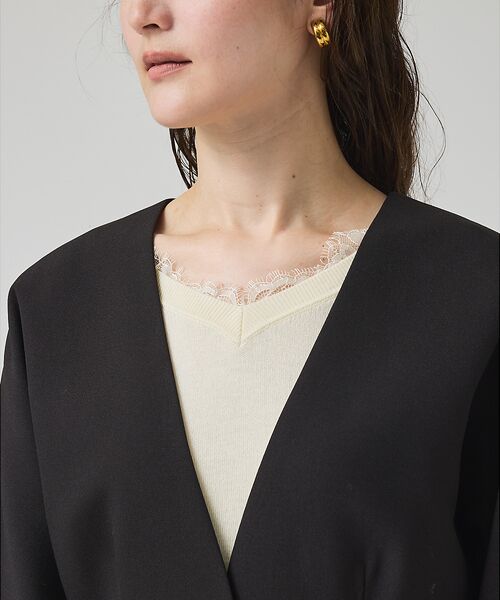 qualite / カリテ ノーカラージャケット | スポンディッシュドルマンジャケット【予約】 | 詳細9