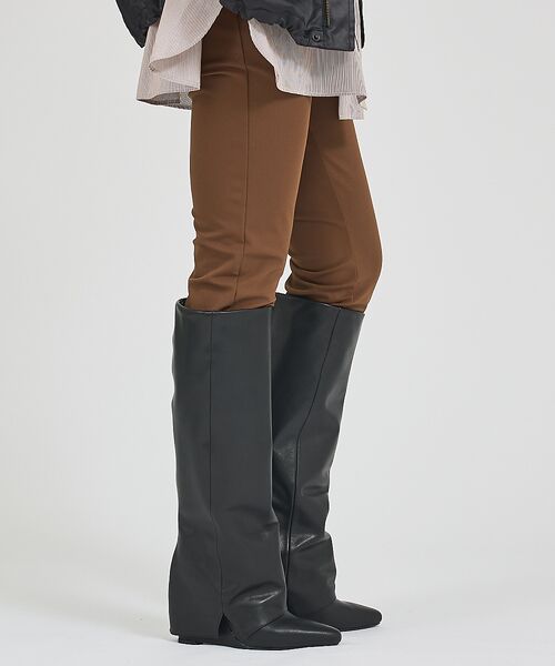 qualite / カリテ ブーツ（ショート丈） | 【REMME】カバーロングウェッジ/ロングブーツ | 詳細12