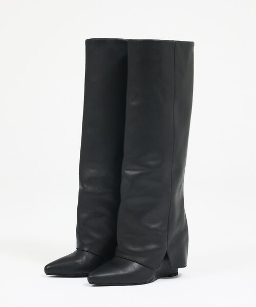 qualite / カリテ ブーツ（ショート丈） | 【REMME】カバーロングウェッジ/ロングブーツ | 詳細3