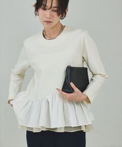 qualite / カリテ シャツ・ブラウス | タフタコンビプルオーバー【予約】