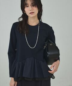 qualite / カリテ シャツ・ブラウス | タフタコンビプルオーバー【予約】