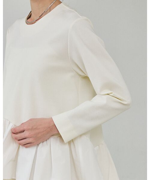 qualite / カリテ シャツ・ブラウス | タフタコンビプルオーバー【予約】 | 詳細10